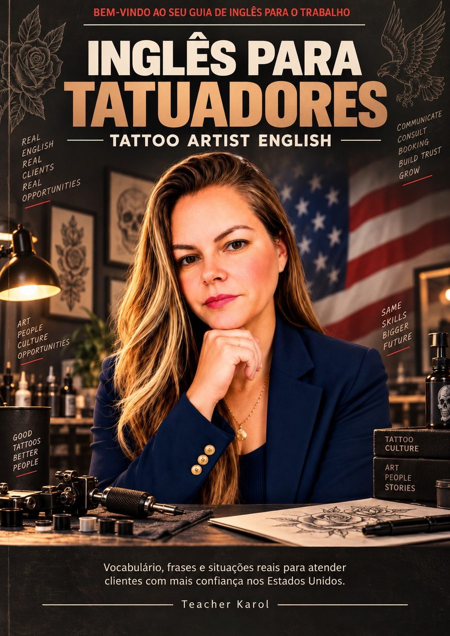 Capa do ebook Inglês para Tatuadores